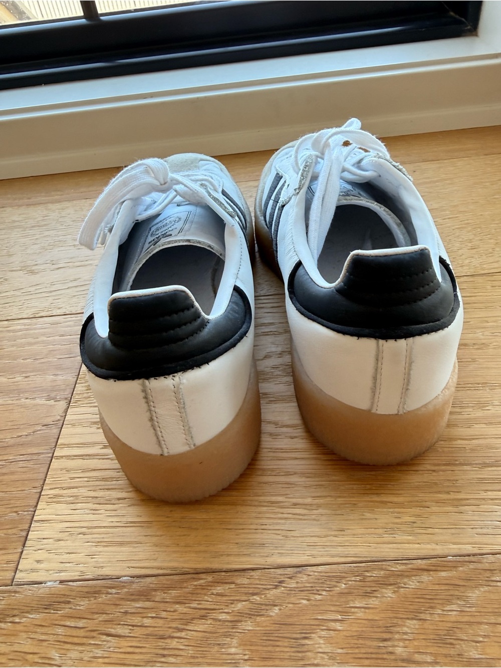 adidas Samba Classic Sneakers — White, Black, Gum - Picture 3 of 7